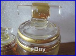 WITH PLEASURE Perfume by CARON 4 oz. BACCARAT 3 Bottles flacons VINTAGE 1949