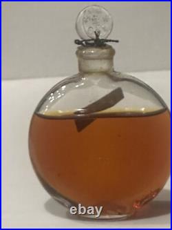 Worth Perfume Je Reviens Vintage Paper Label Glass Stopper WithString 7/8ths Worth Perfume Je Reviens Vintage Paper Label Glass Stopper WithString 7/8ths