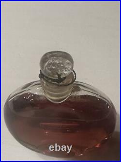 Worth Perfume Je Reviens Vintage Paper Label Glass Stopper WithString 7/8ths Worth Perfume Je Reviens Vintage Paper Label Glass Stopper WithString 7/8ths