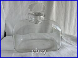 XL glass drugstore display vintage perfume bottle